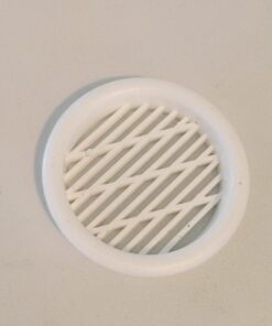 Udluftningsrist Ø 43mm. Hvid