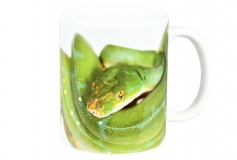 Kaffekop træpython motiv